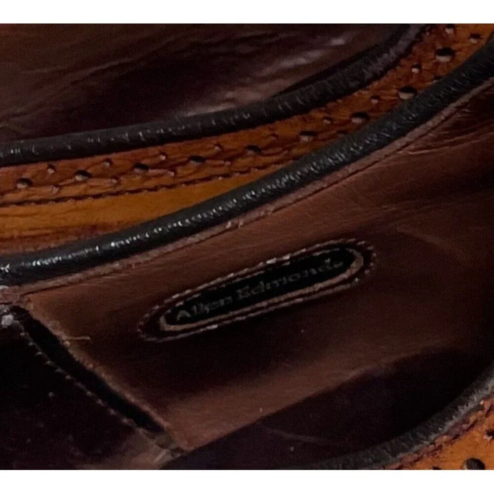 Allen Edmonds 8 D‎ McAllister Wingtip Oxford Dress Shoes Walnut Brown Leather
